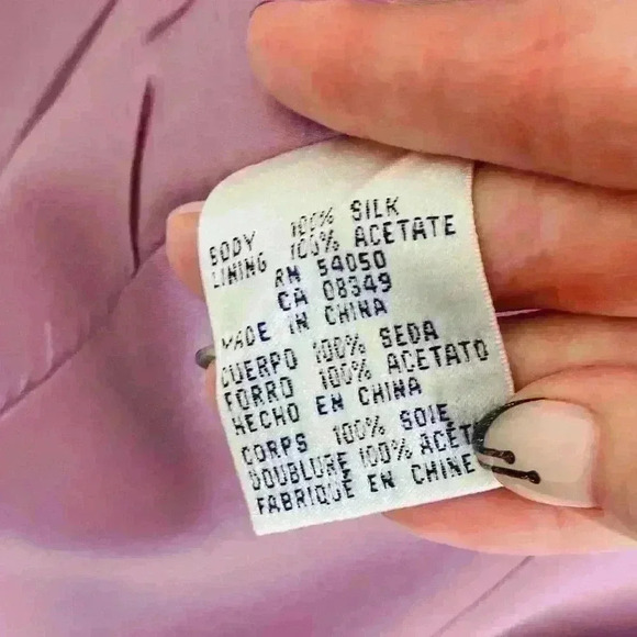 100 % Silk Vintage Rena Rowan Dress Suit, Dress size 8, Blazer size 4. - Picture 12 of 15